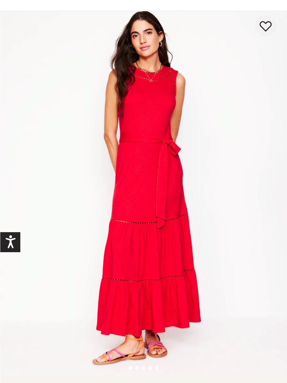Boden Mila Trim Tiered Jersey Dress
Poppy Red